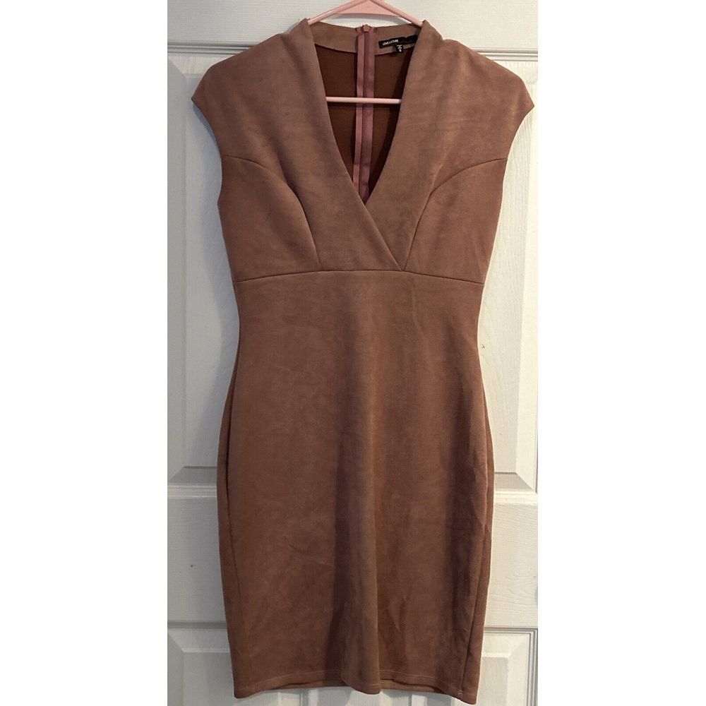 Love Culture Pink Velor‎ Party Dress V-Neck Size S